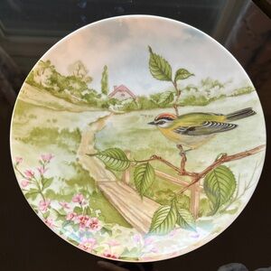 Decorative Vintage Plate w/ Goldcrest Bird - Royal Bareuther - Germany